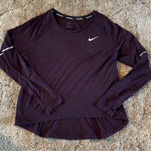 Nike Women's Dark Purple Long Sleeve Tee